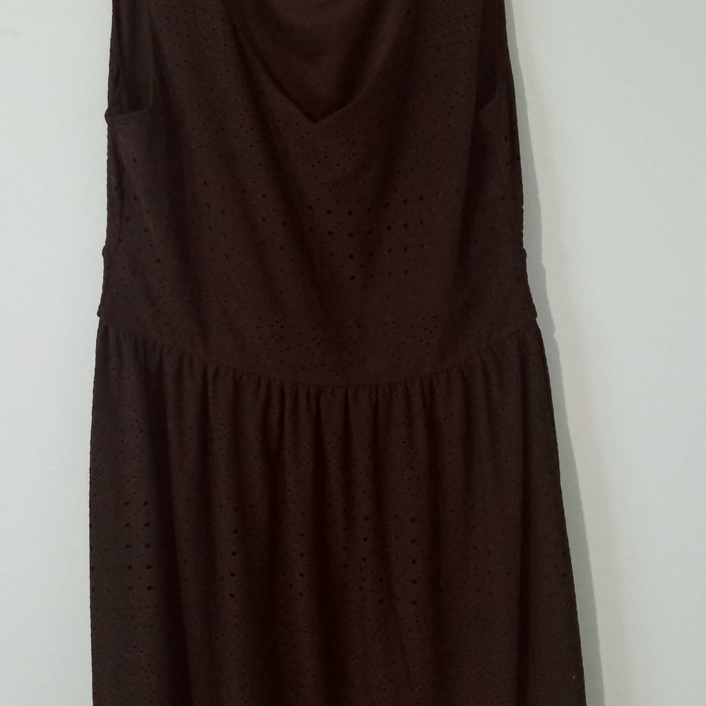 Cleo Black Eyelet Sleeveless Dress
